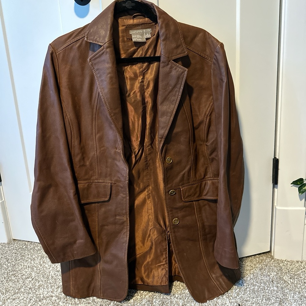 vintage real leather jacket. in great condition and taken care of, lightly worn